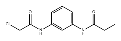 Propanamide, N-[3-[(2-chloroacetyl)amino]phenyl]- Structure