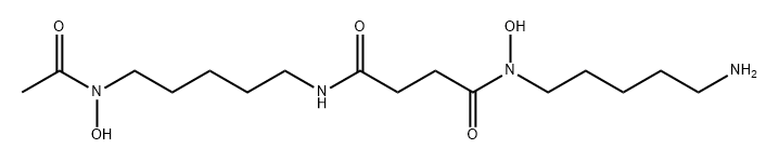 Butanediamide, N4-[5-(acetylhydroxyamino)pentyl]-N1-(5-aminopentyl)-N1-hydroxy- Struktur