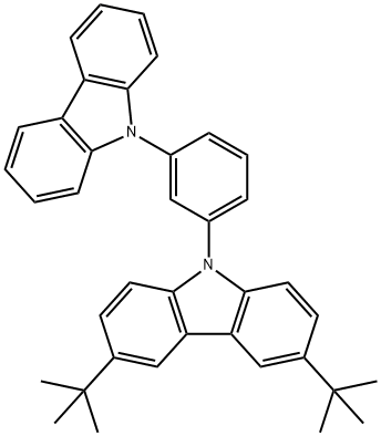 9-(3-咔唑苯基)-3,6-二叔丁基咔唑,2524429-05-6,结构式