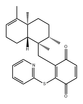 2,5-Cyclohexadiene-1,4-dione, 2-[[(1R,2S,4aS,8aS)-1,2,3,4,4a,7,8,8a-octahydro-1,2,4a,5-tetramethyl-1-naphthalenyl]methyl]-3-(2-pyridinylthio)-