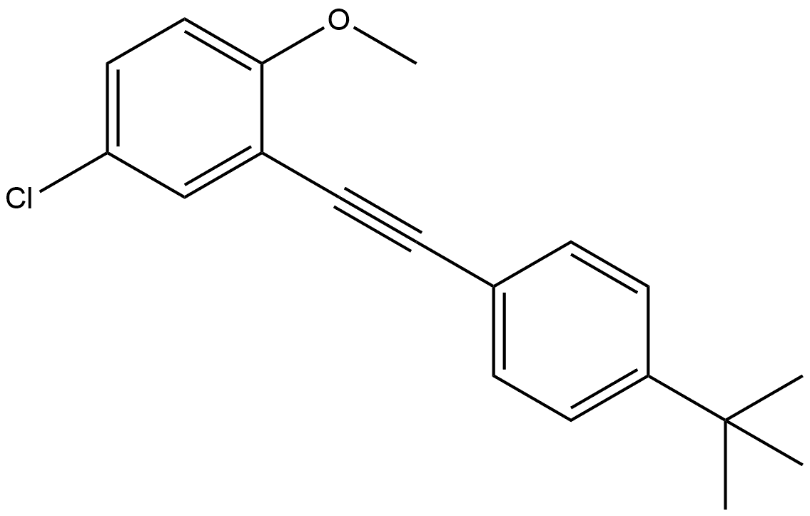 4-Chloro-2-[2-[4-(1,1-dimethylethyl)phenyl]ethynyl]-1-methoxybenzene,2525917-66-0,结构式