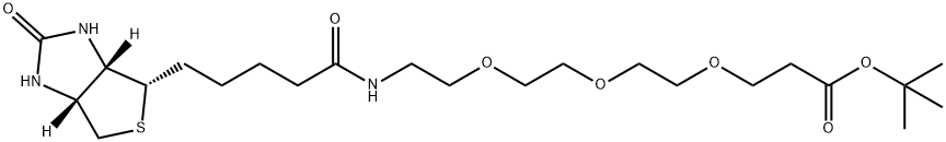 Biotin-PEG3-t-butyl ester Struktur