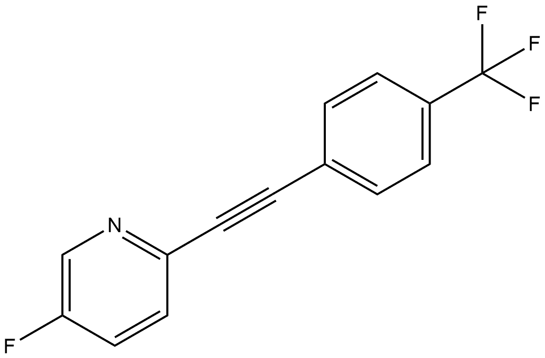5-Fluoro-2-[2-[4-(trifluoromethyl)phenyl]ethynyl]pyridine Structure
