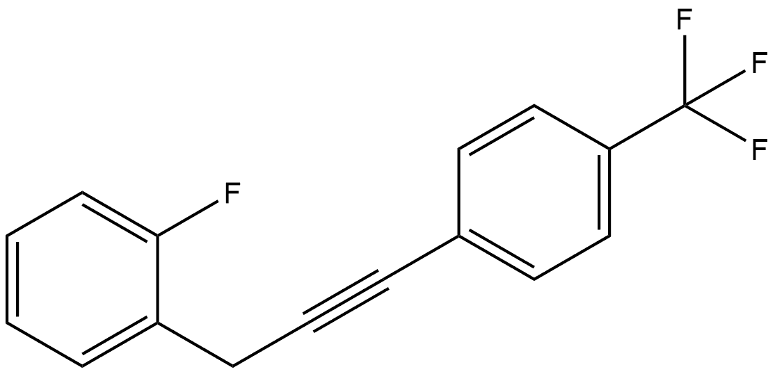 1-Fluoro-2-[3-[4-(trifluoromethyl)phenyl]-2-propyn-1-yl]benzene Structure