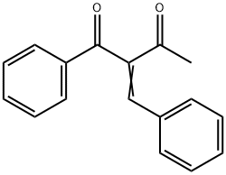 1-Phenyl-2-(phenylmethylidene)butane-1,3-dione 结构式