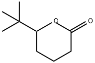2H-Pyran-2-one, 6-(1,1-dimethylethyl)tetrahydro- Struktur