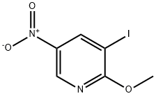 3-iodo-2-methoxy-5-nitropyridine 化学構造式