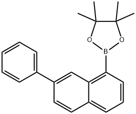 1,3,2-Dioxaborolane, 4,4,5,5-tetramethyl-2-(7-phenyl-1-naphthalenyl)- Structure