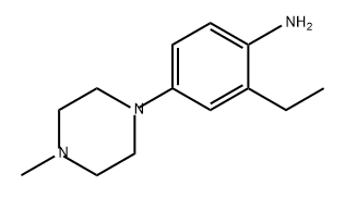 Benzenamine, 2-ethyl-4-(4-methyl-1-piperazinyl)- Structure