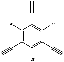 1,3,5-三溴-2,4,6-三乙炔基苯 结构式