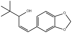 1-Penten-3-ol, 1-(1,3-benzodioxol-5-yl)-4,4-dimethyl-, (1Z)- Struktur