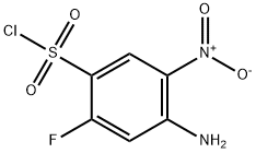 4-氨基-2-氟-5-硝基苯磺酰氯 结构式