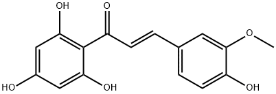 2-Propen-1-one, 3-(4-hydroxy-3-methoxyphenyl)-1-(2,4,6-trihydroxyphenyl)-, (2E)- Structure