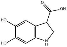 1H-Indole-3-carboxylic acid, 2,3-dihydro-5,6-dihydroxy- Struktur