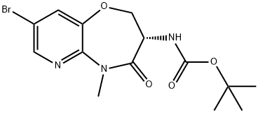 (S)-(8-溴-5-甲基-4-氧代-2,3,4,5-四氢吡啶并[3,2-B][1,4]氧杂氮杂-3-基)氨基甲酸叔丁酯, 2561434-14-6, 结构式