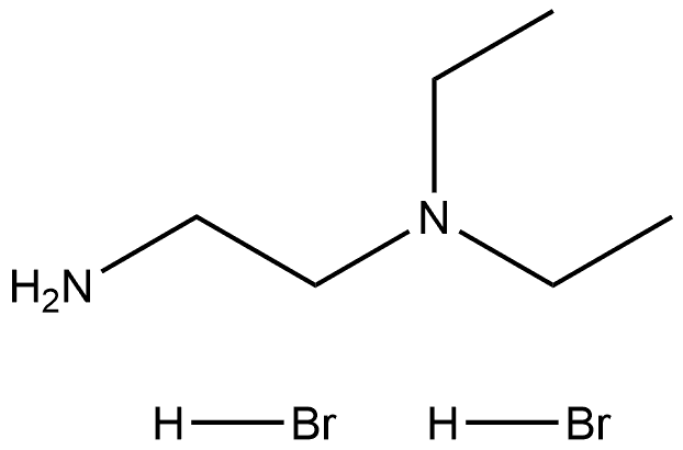 N,N-Diethylethane-1,2-diammoniumbromide Structure