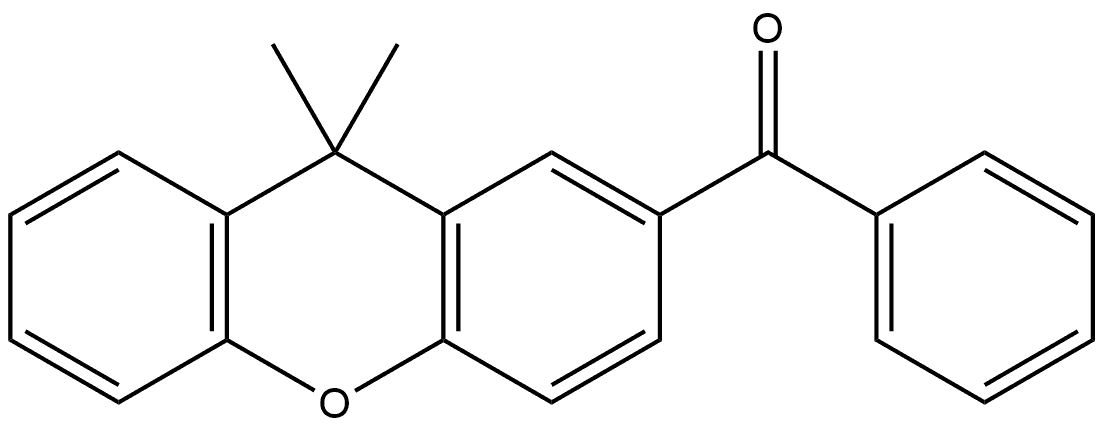 (9,9-Dimethyl-9H-xanthen-2-yl)phenylmethanone 结构式