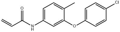 2-Propenamide, N-[3-(4-chlorophenoxy)-4-methylphenyl]- Structure