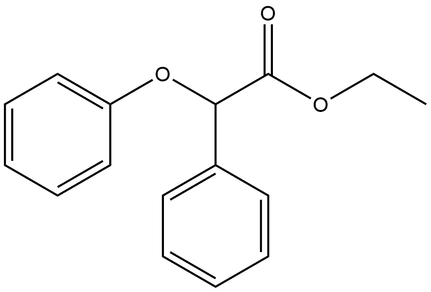Benzeneacetic acid, α-phenoxy-, ethyl ester 化学構造式
