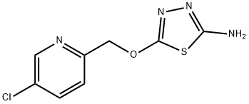 1,3,4-Thiadiazol-2-amine, 5-[(5-chloro-2-pyridinyl)methoxy]- 结构式