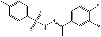 N'-(1-(3-bromo-4-fluorophenyl)ethylidene)-4-methylbenzenesulfonohydrazide 结构式