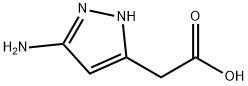 2-(3-氨基-1H-吡唑-5-基)乙酸,2566622-90-8,结构式