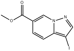 3-碘吡唑并[1,5-A]吡啶-6-羧酸甲酯,2566623-93-4,结构式