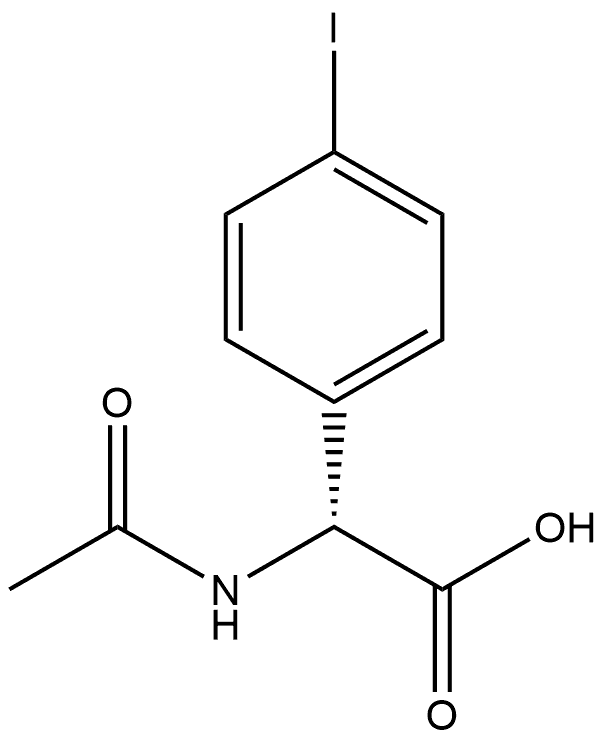 N-Ac-R-4-Iodophenylglycine Structure