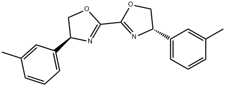 2,2'-Bioxazole, 4,4',5,5'-tetrahydro-4,4'-bis(3-methylphenyl)-, (4S,4'S)- Struktur
