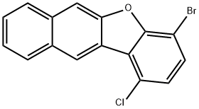 Benzo[b]naphtho[2,3-d]furan, 4-bromo-1-chloro- Struktur