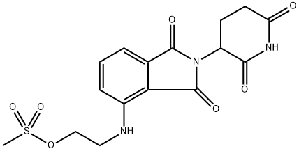 泊马度胺-氨基-一聚乙二醇-MS, 2570254-35-0, 结构式