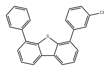 Dibenzothiophene, 4-(3-chlorophenyl)-6-phenyl- Structure