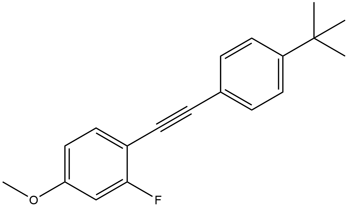 1-[2-[4-(1,1-Dimethylethyl)phenyl]ethynyl]-2-fluoro-4-methoxybenzene Structure