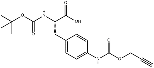 N-[(1,1-Dimethylethoxy)carbonyl]-4-[[(2-propyn-1-yloxy)carbonyl]amino]-L-phenylalanine Structure