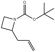 2-烯丙基氮杂环丁烷-1-羧酸叔丁酯 结构式