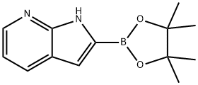 2-(4,4,5,5-四甲基-1,3,2-二氧杂硼杂环戊烷-2-基)-1H-吡咯并[2,3-B]吡啶,2580027-30-9,结构式