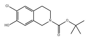 tert-butyl 6-chloro-7-hydroxy-1,2,3,4-tetrahydroisoquinoline-2-carboxylate 结构式