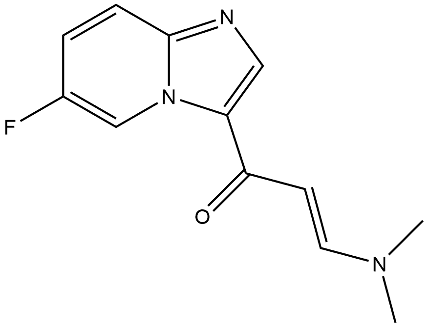(E)-3-(Dimethylamino)-1-(6-fluoroimidazo[1,2-a]pyridin-3-yl)-2-propen-1-one Structure