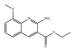 2-氨基-8-甲氧基喹啉-3-甲酸乙酯, 2583684-58-4, 结构式