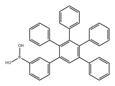 Boronic acid, B-(3',4',5'-triphenyl[1,1':2',1''-terphenyl]-3-yl)- Struktur