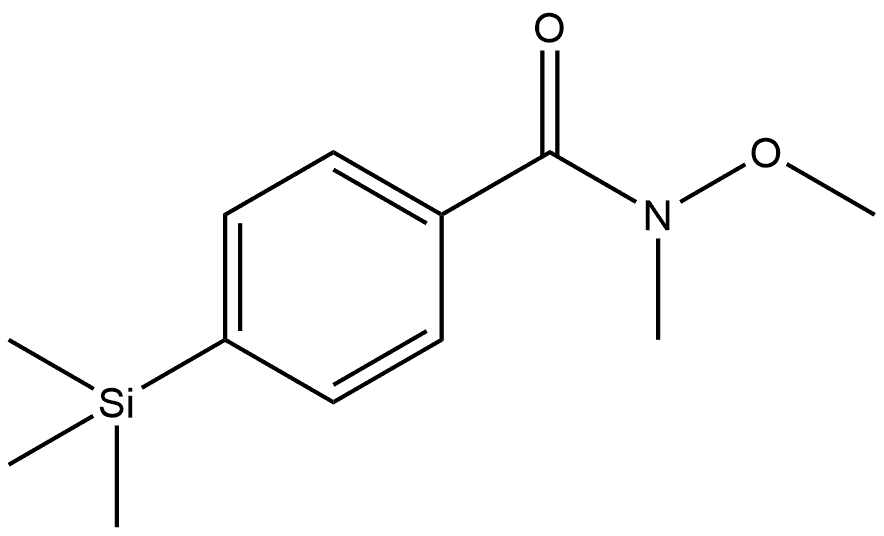 N-Methoxy-N-methyl-4-(trimethylsilyl)benzamide Structure