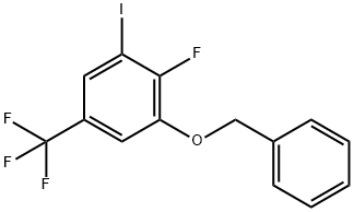 1-(Benzyloxy)-2-fluoro-3-iodo-5-(trifluoromethyl)benzene Structure