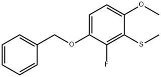 (3-(Benzyloxy)-2-fluoro-6-methoxyphenyl)(methyl)sulfane,2586126-11-4,结构式