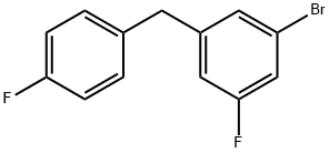 1-Bromo-3-fluoro-5-(4-fluorobenzyl)benzene 结构式