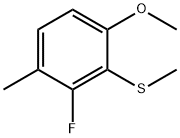 (2-Fluoro-6-methoxy-3-methylphenyl)(methyl)sulfane 结构式