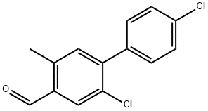 2,4'-Dichloro-5-methyl-[1,1'-biphenyl]-4-carbaldehyde 结构式