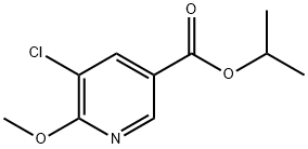 Isopropyl 5-chloro-6-methoxynicotinate 结构式