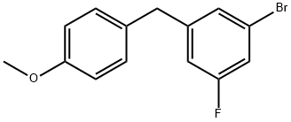 1-Bromo-3-fluoro-5-(4-methoxybenzyl)benzene Structure