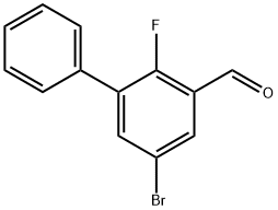 5-Bromo-2-fluoro-[1,1'-biphenyl]-3-carbaldehyde 结构式