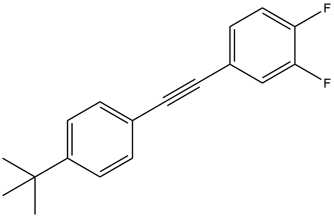 4-[2-[4-(1,1-Dimethylethyl)phenyl]ethynyl]-1,2-difluorobenzene Structure